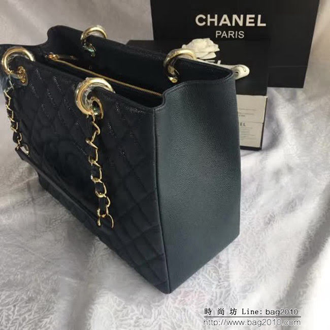 香奈兒CHANEL 50995 經典系列 魚子醬牛皮方形風格雙鏈條包 DSC1955